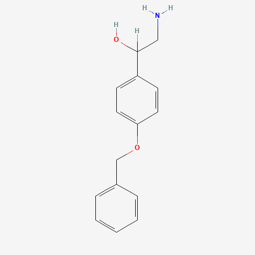 2-Amino-1-(4'-benzyloxyphenyl)ethanol (CAS: 56443-72-2) - Chemical Structure and Molecular Formula 