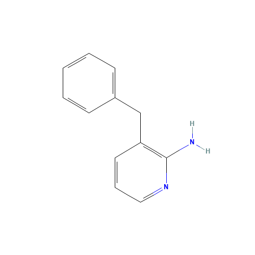 2-Amino-3-benzylpyridine (CAS: 130277-16-6) - Chemical Structure and Molecular Formula 