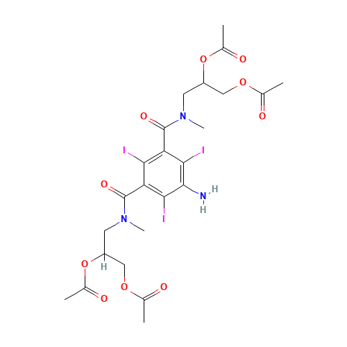 5-Amino-N,N'-bis[2,3-bis(acetyloxy)propyl]-2,4,6-triiodo-N,N'-dimethyl-1,3-benzenedicarboxamide (CAS: 610783-35-2) - Related Chemical Product