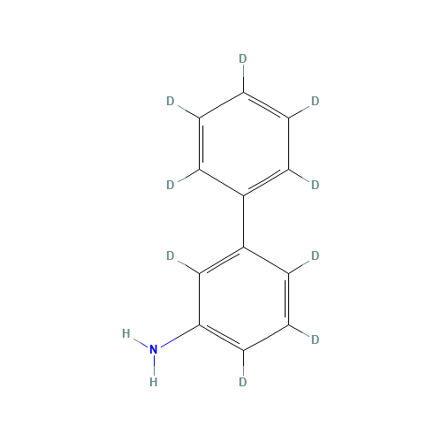 3-Aminobiphenyl-d9 (CAS: 1020718-93-7) - Chemical Structure and Molecular Formula 