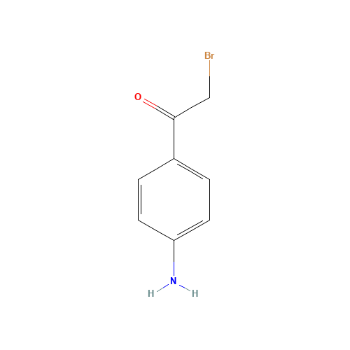 4'-Amino-2-bromoacetophenone (CAS: 23442-14-0) - Chemical Structure and Molecular Formula 