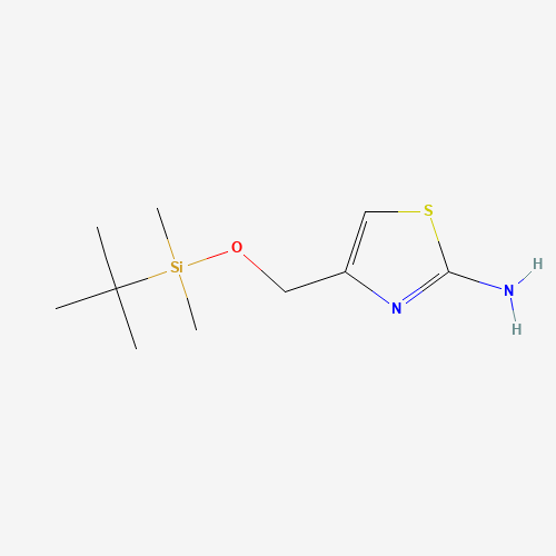 2-Amino-4-tert-butyldimethylsilyloxy-methyl-thiazole (CAS: 752241-92-2) - Chemical Structure and Molecular Formula 