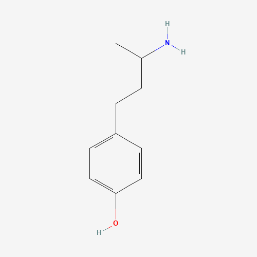 rac 4-(3-Aminobutyl)phenol (CAS: 52846-75-0) - Chemical Structure and Molecular Formula 