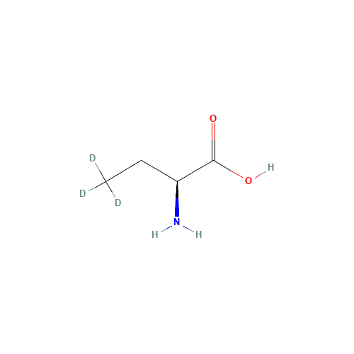 L-Aminobutyric Acid-d3 (CAS: 929202-07-3) - Chemical Structure and Molecular Formula 