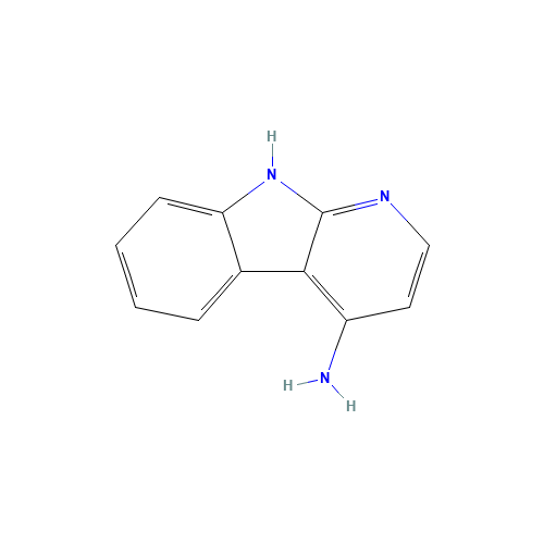 4-Amino a-Carboline (CAS: 25208-34-8) - Chemical Structure and Molecular Formula 