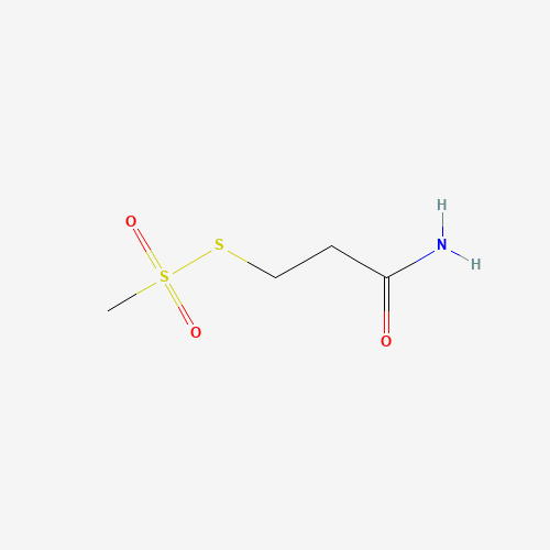 [2-(Aminocarbonyl)ethyl] Methanethiosulfonate (CAS: 351422-28-1) - Chemical Structure and Molecular Formula 