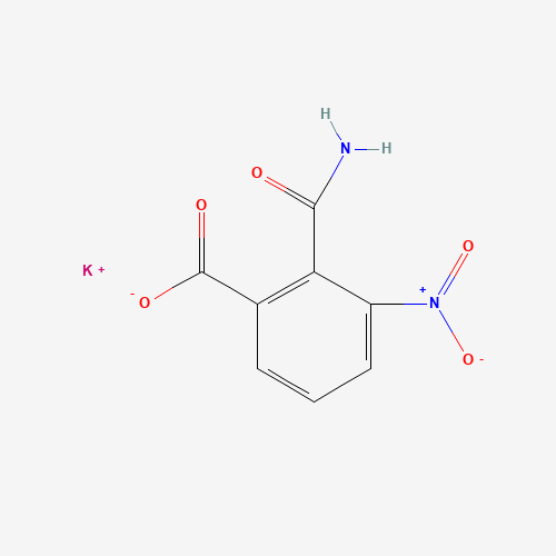 2-(Aminocarbonyl)-3-nitrobenzoic Acid Potassium Salt (CAS: 943522-94-9) - Chemical Structure and Molecular Formula 