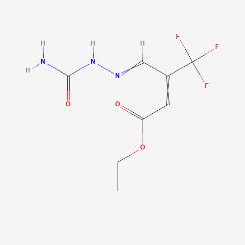 3-[[2-(Aminocarbonyl)hydrazinylidene]methyl]-4,4,4-trifluoro-2-butenoic Acid Ethyl Ester (CAS: 244268-38-0) - Related Chemical Product