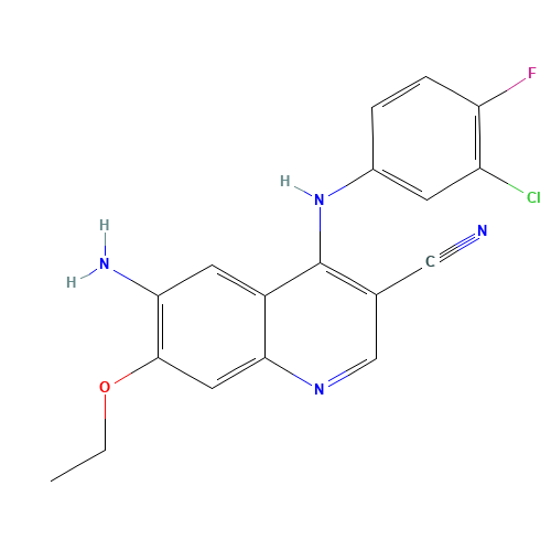 6-Amino-4-(3-chloro-4-fluoroanilino)-3-cyano-7-ethyloxyquinoline (CAS: 361162-95-0) - Related Chemical Product