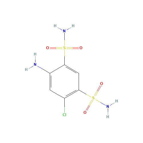 4-Amino-6-chloro-1,3-benzenedisulfonamide-d6 (CAS: 1184995-49-0) - Related Chemical Product