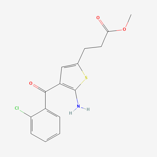 2-Amino-3-(2-chlorobenzoyl)-5-(2-carbomethoxyethyl)thiophene (CAS: 100827-77-8) - Related Chemical Product