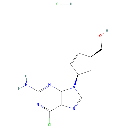 (1S,4R)-4-(2-Amino-6-chloro-9H-purin-9-yl)-2-cyclopentene-1-methanol Hydrochloride (CAS: 172015-79-1) - Related Chemical Product