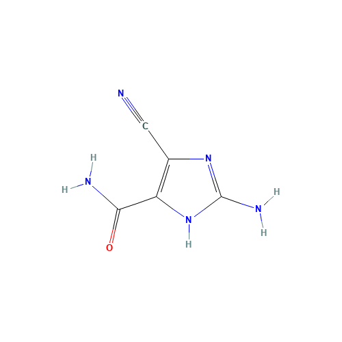 2-Amino-4-cyano-5-imidazolecarboxamide (CAS: 125815-68-1) - Chemical Structure and Molecular Formula 