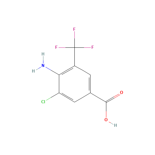 4-Amino-3-chloro-5-(trifluoromethyl)benzoic Acid (CAS: 95656-52-3) - Related Chemical Product