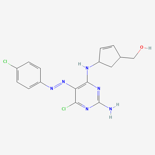 (1R,4S)-rel-4-[[2-Amino-6-chloro-5-[(4-chlorophenyl)azo]-4-pyrimidinyl]amino]-2-cyclopentene-1-methanol (CAS: 122624-75-3) - Related Chemical Product