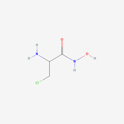 2-Amino-3-chloro-N-hydroxy-propanamide (CAS: 120854-55-9) - Chemical Structure and Molecular Formula 