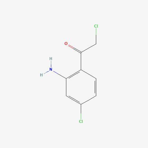 1-(2'-Amino-2,4'-dichlorophenyl)ethan-1-one (CAS: 64605-37-4) - Chemical Structure and Molecular Formula 