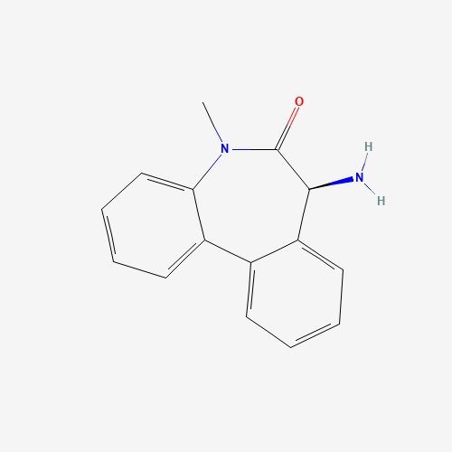 (7S)-7-Amino-5,7-dihydro-5-methyl-6H-dibenz[b,d]azepin-6-one (CAS: 365242-16-6) - Chemical Structure and Molecular Formula 
