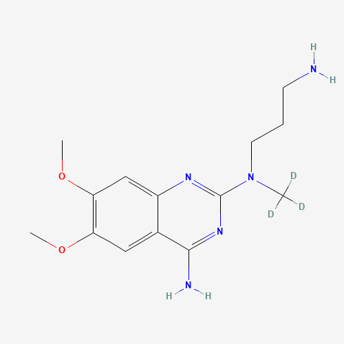 N-(4-Amino-6,7-dimethoxyquinazol-2-yl)-N-methyl-d3-propylenediamine (CAS: 1189922-32-4) - Related Chemical Product