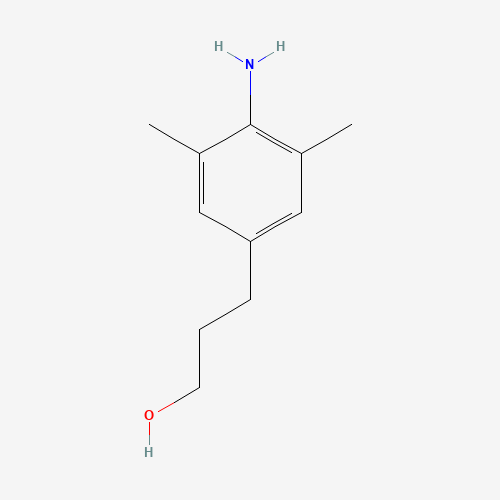 4-Amino-3,5-dimethylbenzenepropanol (CAS: 454476-59-6) - Chemical Structure and Molecular Formula 