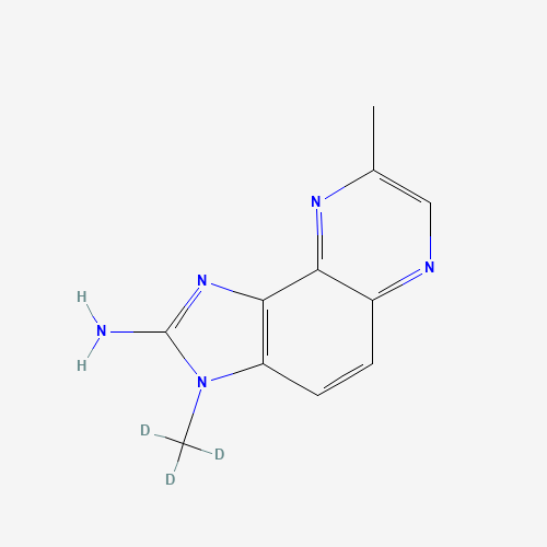 2-Amino-3,8-dimethylimidazo[4,5-f]quinoxaline-d3 (CAS: 122457-31-2) - Chemical Structure and Molecular Formula 