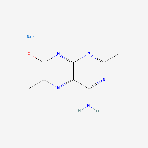 4-Amino-2,6-dimethyl-7(8H)-pteridone Sodium Salt (CAS: 1216633-22-5) - Chemical Structure and Molecular Formula 