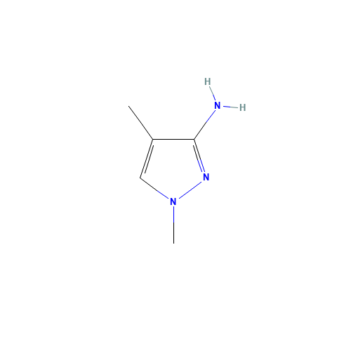 3-Amino-1,4-dimethylpyrazole (CAS: 85485-61-6) - Chemical Structure and Molecular Formula 