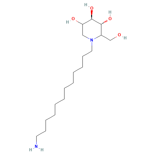 N-(12-Aminododecyl)deoxynojirimycin (CAS: 885484-41-3) - Related Chemical Product