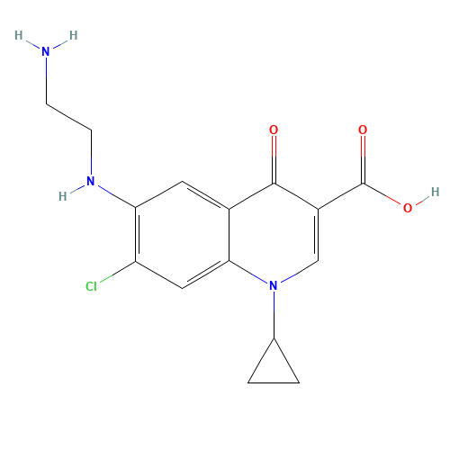 6-[(2-Aminoethyl)amino]-7-chloro-1-cyclopropyl-1,4-dihydro-4-oxo-quinoline-3-carboxylic Acid (CAS: 528851-85-6) - Related Chemical Product