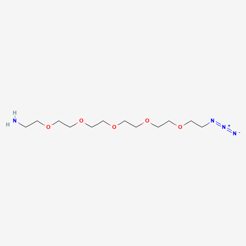 O-(2-Aminoethyl)-O'-(2-azidoethyl)tetraethylene Glycol (CAS: 516493-93-9) - Chemical Structure and Molecular Formula 