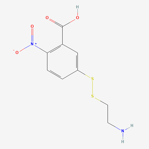 5-(2-Aminoethyl)dithio-2-nitrobenzoic Acid (CAS: 71899-86-0) - Chemical Structure and Molecular Formula 