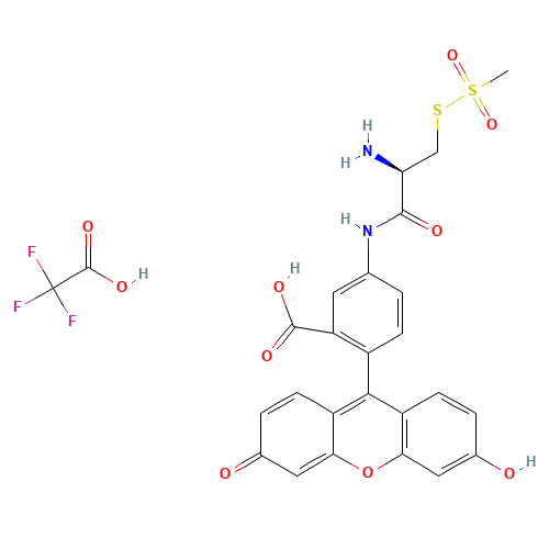 (R)-2-Amino-2-[(5-fluoresceinyl)aminocarbonyl]ethyl Methanethiosulfonate,Trifluoroacetate Salt (CAS: 1356019-48-1) - Related Chemical Product