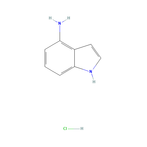 4-Aminoindole Hydrochloride (CAS: 174854-93-4) - Chemical Structure and Molecular Formula 