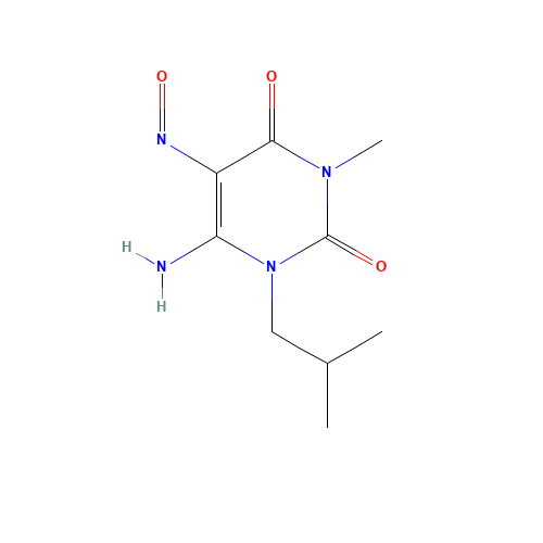 6-Amino-1-isobutyl-3-methyl-5-nitroso-2,4-pyrimidinedione (CAS: 54052-67-4) - Related Chemical Product