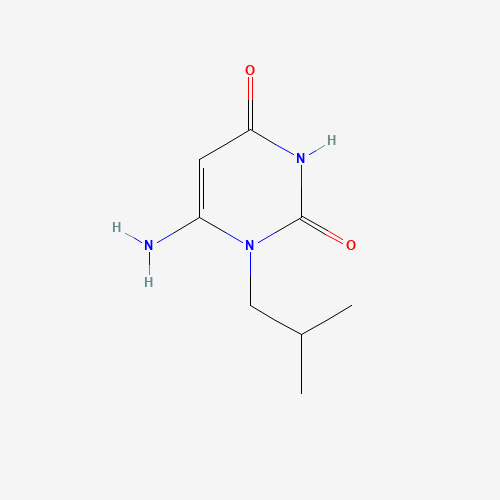 4-Amino-3-isobutylpyrimidine-2,6-dione (CAS: 56075-75-3) - Chemical Structure and Molecular Formula 