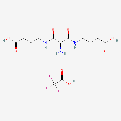 Aminomalonic Acid Bis(4-aminobutyric Acid)amide Trifluoroacetic Acid Salt (CAS: 1216563-33-5) - Chemical Structure and Molecular Formula 