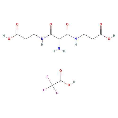 Aminomalamido-N,N'-propionic Acid Trifluoroacetic Acid Salt (CAS: 1217048-30-0) - Chemical Structure and Molecular Formula 
