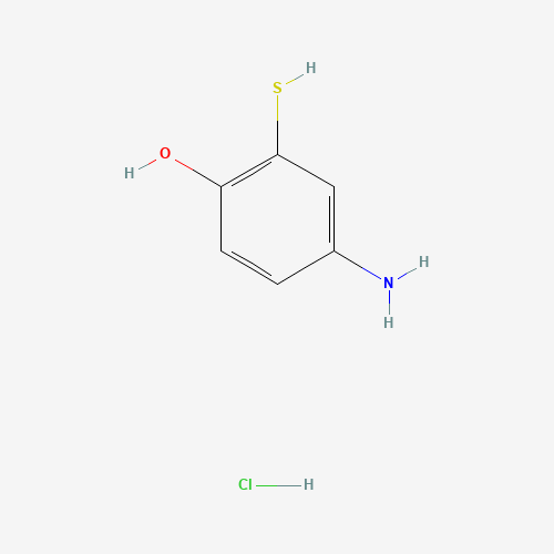 4-Amino-2-mercapto-phenol Hydrochloride (CAS: 98140-58-0) - Chemical Structure and Molecular Formula 