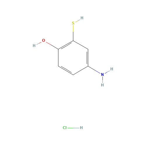 4-Amino-2-mercapto-phenol Hydrochloride (CAS: 98140-58-0) - Chemical Structure and Molecular Formula 