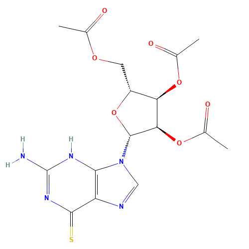 2-Amino-6-mercaptopurine-9-(2',3',5'-tri-O-acetyl-b-ribofuranosyl)purine (CAS: 2946-36-3) - Related Chemical Product