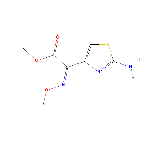2-Amino-a-(methoxyimino)-4-thiazoleacetic Acid Methyl Ester (CAS: 65243-09-6) - Chemical Structure and Molecular Formula 
