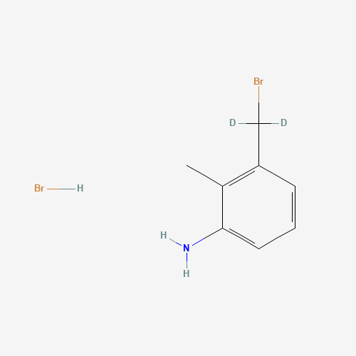 3-Amino-2-methyl-benzyl-d2 Bromide Hydrobromide (CAS: 57414-77-4) - Chemical Structure and Molecular Formula 