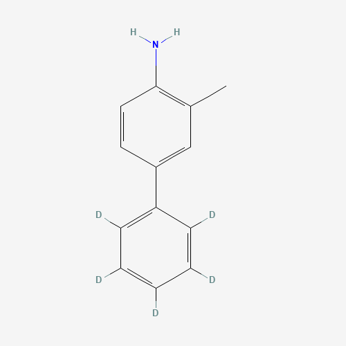 4-Amino-3-methylbiphenyl-2',3',4',5',6'-d5 (CAS: 1020718-97-1) - Chemical Structure and Molecular Formula 