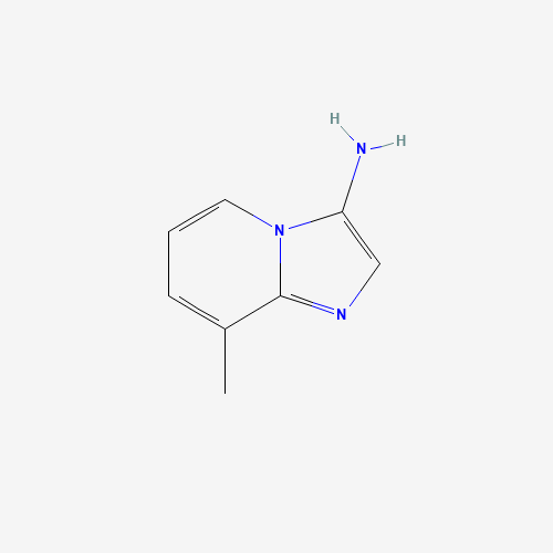 3-Amino-8-methylimidazo[1,2-a]pyridine (CAS: 68739-11-7) - Chemical Structure and Molecular Formula 