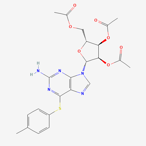 2-Amino-6-chloro-[(4-methylphenyl)thio]-9-(2',3',5'-tri-O-acetyl-b-D-ribofuranosyl)purine (CAS: 135041-23-5) - Related Chemical Product