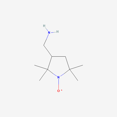 3-Aminomethyl-2,2,5,5-tetramethyl-1-pyrrolidinyloxy (CAS: 54606-49-4) - Chemical Structure and Molecular Formula 