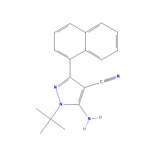 5-Amino-3-(1-naphthyl)-4-cyano-1-tert-butylpyrazole (CAS: 221243-34-1) - Related Chemical Product