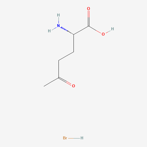 (S)-2-Amino-5-oxo-hexanoic Acid Hydrobromide (CAS: 1217856-43-3) - Chemical Structure and Molecular Formula 