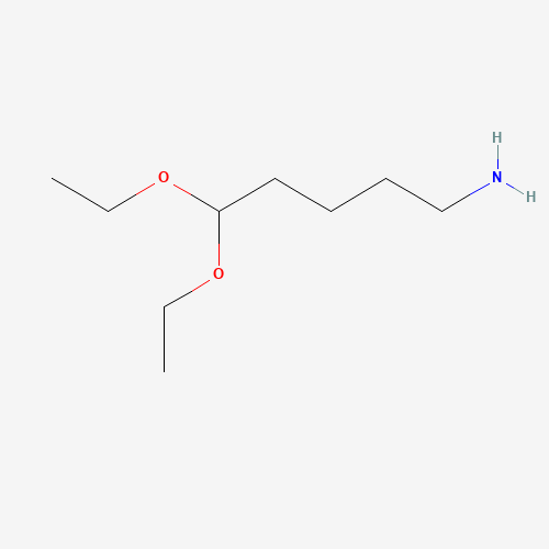 5-Aminopentanal Diethyl Acetal (CAS: 21938-23-8) - Chemical Structure and Molecular Formula 
