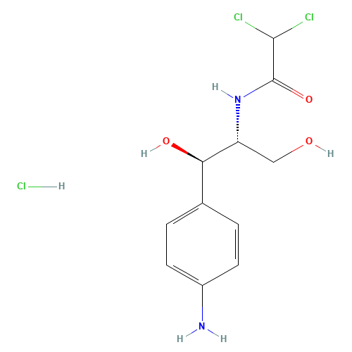 D-threo-1-(4-Aminophenyl)-2-dichloroacetylamino-1,3-propanediol Hydrochloride (CAS: 57704-36-6) - Related Chemical Product